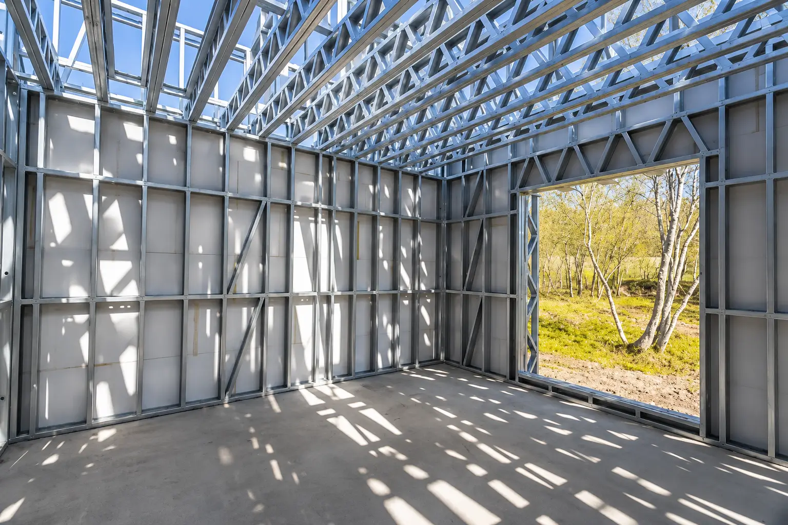 Estrutura Steel Frame de Precisão